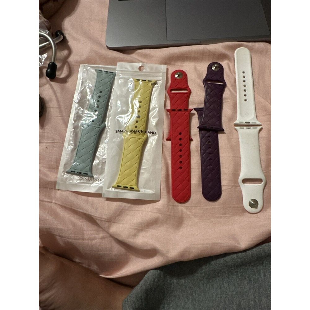 Silicone Strap Band For Apple Watch SE Series 6/5/4/3/2/1 38mm‎ 40mm 42mm 44mm
